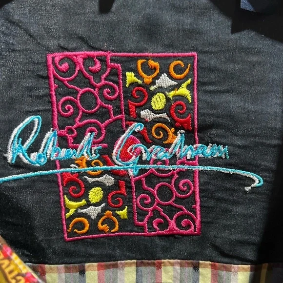 NWOT Robert Graham Plaid & Polka Dot Button Down Shirt Sz 3X - Picture 6 of 9